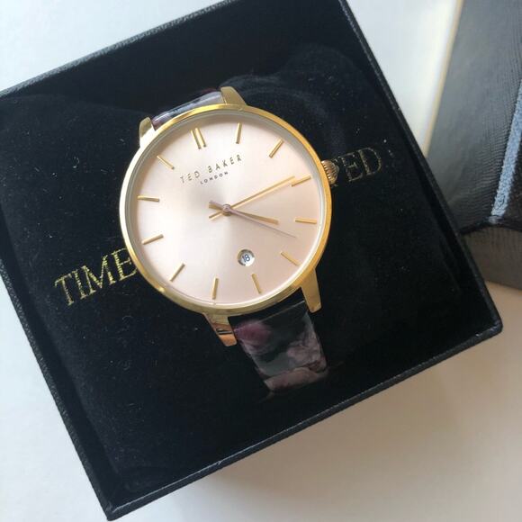 Ted Baker Kate Rose Gold Floral Watch TE15092001 - Picture 1 of 12